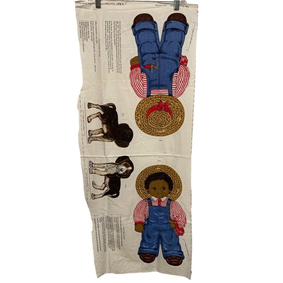 Cranston VIP Amos & Puppy Oh You Beautiful Doll Cut & Sew Fabric Panel Vintage - Picture 1 of 3
